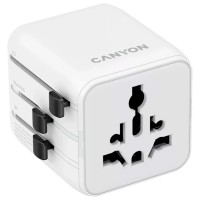 Перехідник Canyon Travel Adapter OnTour One EU/UK/US/AUS White (CNS-TA1005W)