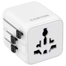 Перехідник Canyon Travel Adapter OnTour One EU/UK/US/AUS White (CNS-TA1005W)