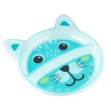 Тарілка дитяча Canpol babies Звірятка Бірюзова 2 відділення (74/005)