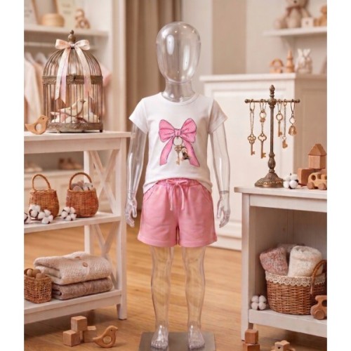 Набір дитячого одягу Breeze з бантиком (20998-92G-pink)