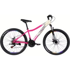 Велосипед Space 27.5" AURORA DD FR рама-15" ST 2026 біло-рожевий (OPS-SP-27.5-092)