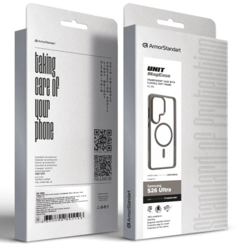 Чохол до мобільного телефона Armorstandart Unit MagCase Samsung S26 Ultra 5G Titanium Grey (ARM88840)