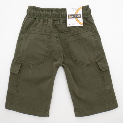 Шорти дитячі Sercino з накладними кішенями (24282-98B-green)