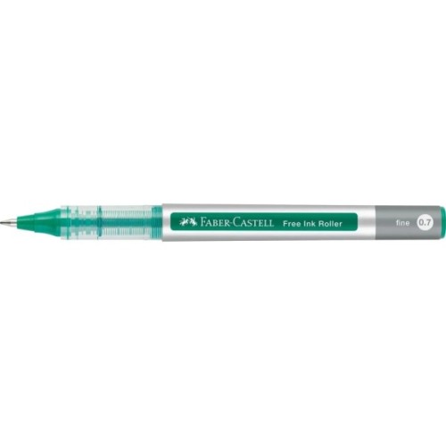 Ролер Faber-Castell Free Ink rollerball, колір чорнила зелений, 0,7 мм, одноразова (29339)