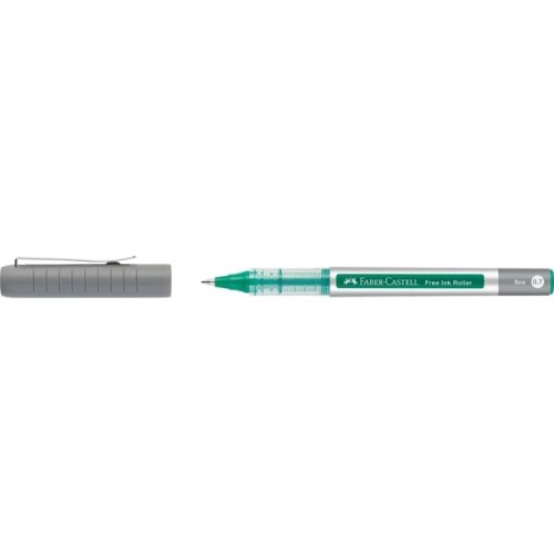 Ролер Faber-Castell Free Ink rollerball, колір чорнила зелений, 0,7 мм, одноразова (29339)