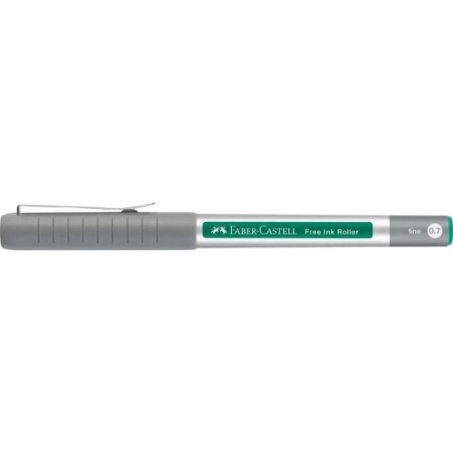 Ролер Faber-Castell Free Ink rollerball, колір чорнила зелений, 0,7 мм, одноразова (29339)