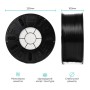 Пластик для 3D-принтера Creality PETG 1.75мм, black, 3кг (3399010140)