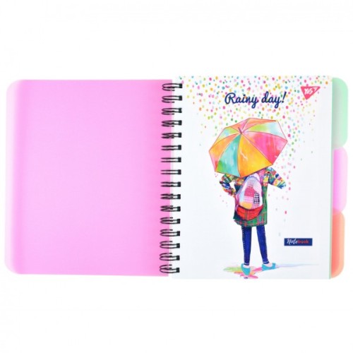 Блокнот Yes А5 Rainy day 144 аркуша пластикова обкладинка (681968)