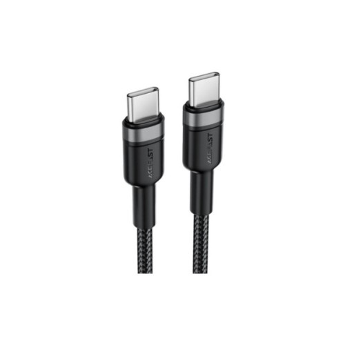 Дата кабель USB-C to USB-C 1.2m 60W black Acefast (6974316285137)
