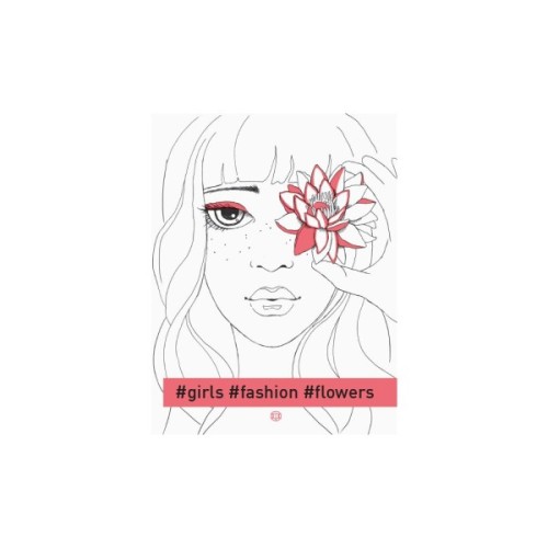 Книга Розмальовка #girls#fashion#flowers Жорж (9786177579198)