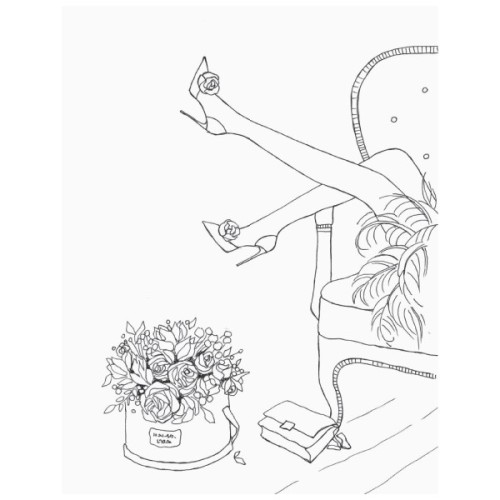 Книга Розмальовка #girls#fashion#flowers Жорж (9786177579198)