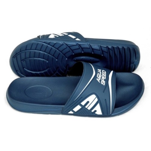 Шльопанці Aqua Speed Dakota 516-10 темно-синій, білий 45 (5908217668165)