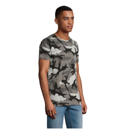 Футболка Sol's Camo men сірий камо S (01188521S)