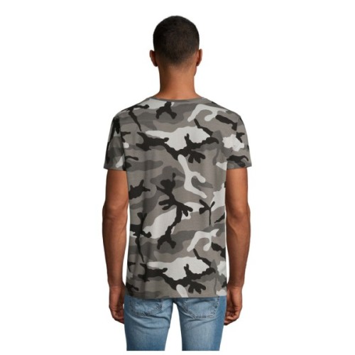 Футболка Sol's Camo men сірий камо S (01188521S)