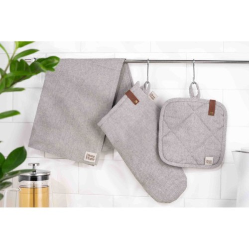 Кухонна прихватка Ardesto Oliver сірий 20х20см, 100% бавовна (ART04OD)