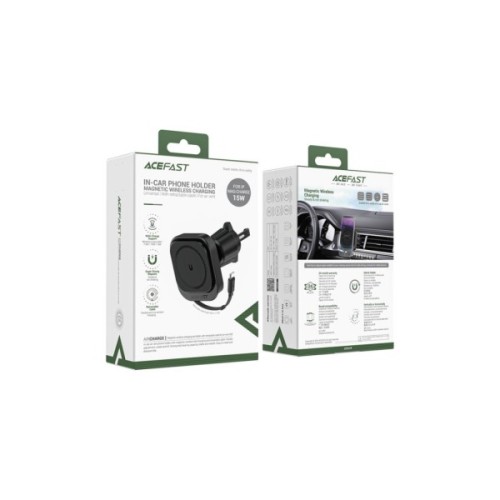 Універсальний автотримач Acefast D32 Magnetic wireless charging (6974316283225)