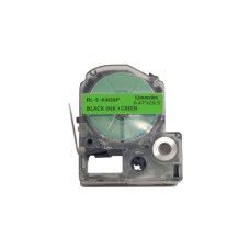Стрічка для принтера етикеток UKRMARK RL-E-K4GBP-BK/GR, аналог LK4GBP. 12 мм х 9 м (900268)