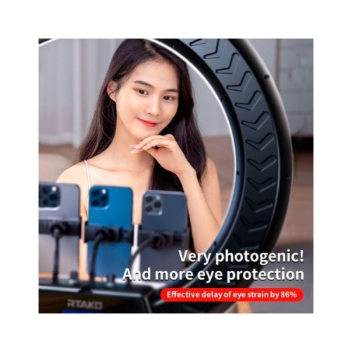 Набір блогера RTAKO LED лампа AR-GTB01-18S 18" digital display Ring Light (6942063218661)