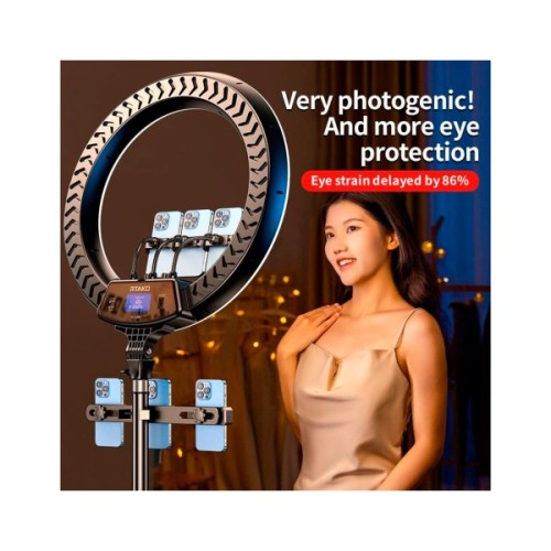 Набір блогера RTAKO LED лампа AR-GTB01-18S 18" digital display Ring Light (6942063218661)