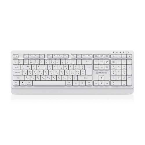 Клавіатура REAL-EL RK-761W Wireless White (EL123100059)