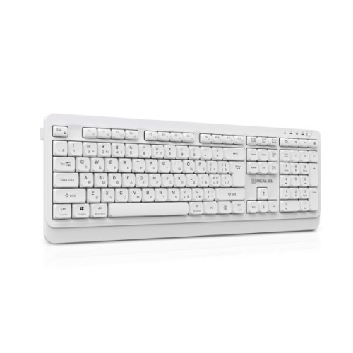 Клавіатура REAL-EL RK-761W Wireless White (EL123100059)