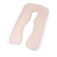 Подушка MirSon для вагітних і відпочинку Velvet Line №8019 U-подібна Cream (2200006178514)