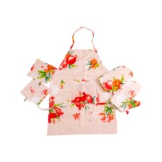 Фартух MirSon Набір №215 - Garnet дві прихватки + дві рукавички-прихватки + фартух (2200006754367)