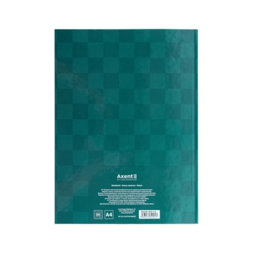 Книга записна Axent A4 Mosaic, 96 аркушів клітинка, зелений (8427-4-A)