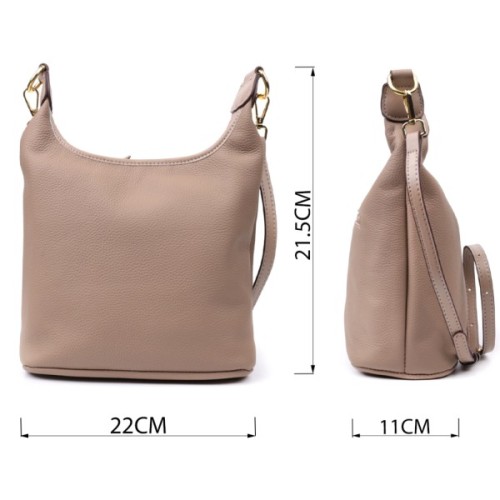 Сумка Vintage Жіноча на плече з натуральної шкіри Бежева (22629)