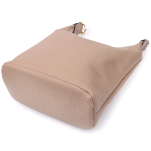 Сумка Vintage Жіноча на плече з натуральної шкіри Бежева (22629)