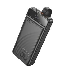 Батарея універсальна HOCO 30000mAh Element PD/20W, QC/22.5W, LED Lamp, Black (J123B / 714735)
