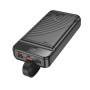 Батарея універсальна HOCO 30000mAh Element PD/20W, QC/22.5W, LED Lamp, Black (J123B / 714735)