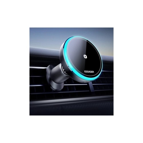 Універсальний автотримач Essager Element magnetic wireless charging car bracket outlet+paste mode (EZJCX-YS01-Z)