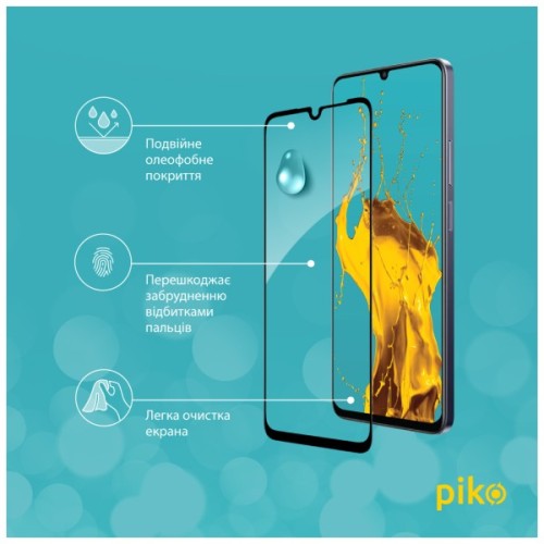 Скло захисне Piko Full Glue Realme Note 60 Black (1283126608971)