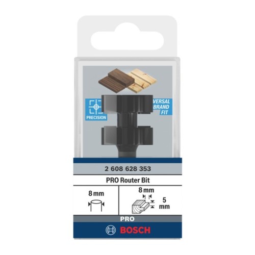 Фреза Bosch Professional гребенева, Std, S8, D25, L5 (2.608.628.353)
