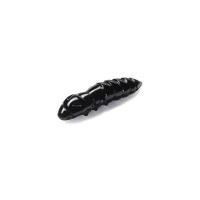 Силікон рибальський FishUP Pupa 1.2" 101 - Black, cheese taste (10шт/уп) (1864.03.52)