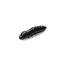 Силікон рибальський FishUP Pupa 1.2" 101 - Black, cheese taste (10шт/уп) (1864.03.52)