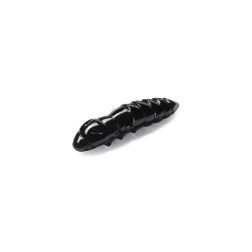 Силікон рибальський FishUP Pupa 1.2" 101 - Black, cheese taste (10шт/уп) (1864.03.52)