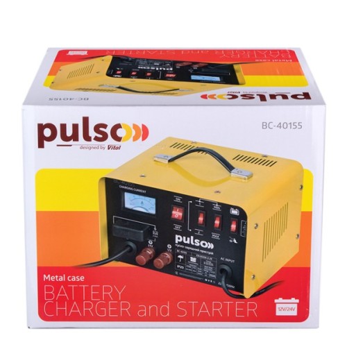 Пуско зарядний пристрій PULSO BC-40155 12&24V/45A/Start-100A/20-300AHR (BC-40155)