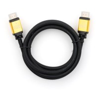 Кабель мультимедійний HDMI M to HDMI M 5.0m V2.0 Vinga (VCPDCHDMI2VMM5BK)