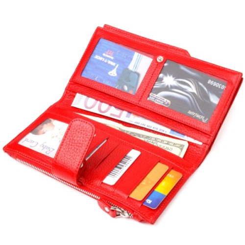 Гаманець Canpellini З натуральної шкіри Червоний (21640)