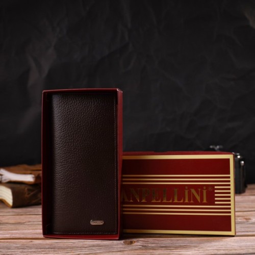 Гаманець Canpellini З натуральної шкіри Коричневий (21902)