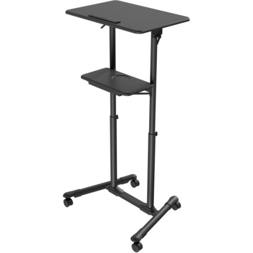 Приставний стіл Gembird Підлогова, висота 1110-1345 мм, (до 10 кг) (TVS-DESK-01-BK)