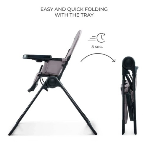 Стілець для годування Kinderkraft Binci Grey (5902533928002)