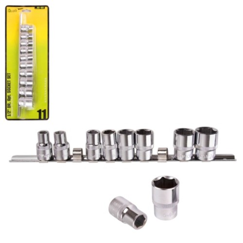 Набір торцевих головок Alloid 1/2"DR, 10-24мм, 11шт. (НГП-4011)