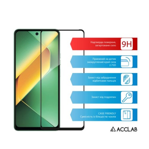 Скло захисне ACCLAB Full Glue Tecno Pova 6 Neo Black (1283126593222)