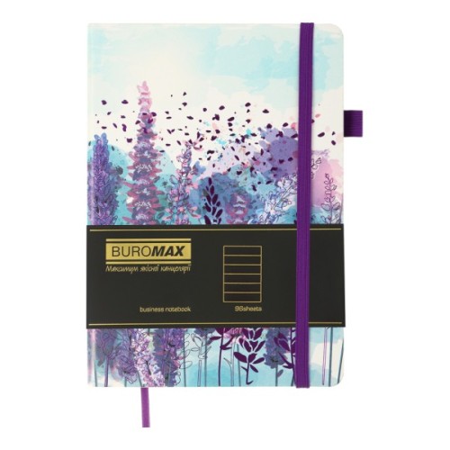 Книга записна Buromax CHERIE А5 96 аркушів лінія, фіолетовий (BM.295205-07)