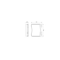 Гальмівні колодки Bosch 0 986 460 976