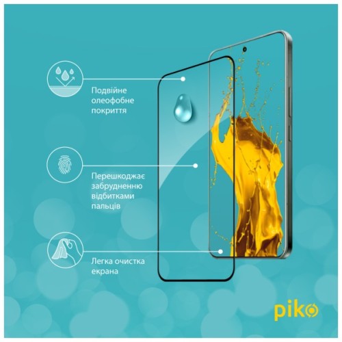 Скло захисне Piko 9H Xiaomi Redmi Note 15 Pro 4G Black (1283126635540)