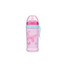 Поїльник-непроливайка Canpol babies Butterfly Рожевий 350 мл (56/515_pin)